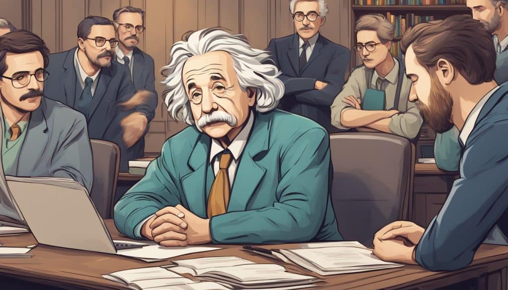 colleagues of Albert Einstein